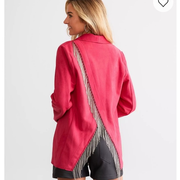 willow + root Jackets & Blazers - Rhinestone Fringe Jacket